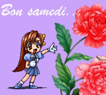 Gif animé Bon samedi fille